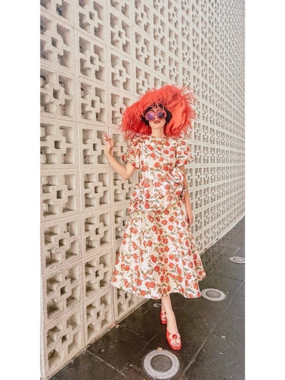 Dream sister Jane Giverny Jacquard midi dress size XS